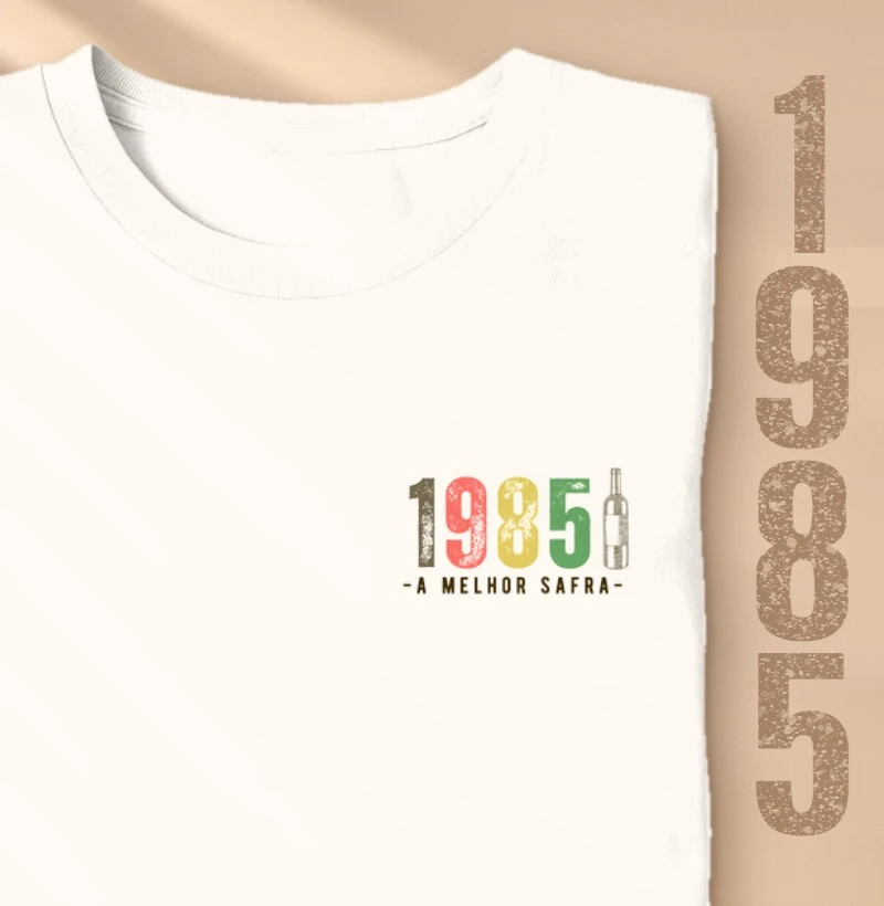 Camiseta A Melhor Safra 1985 - Bolso - Camiseta