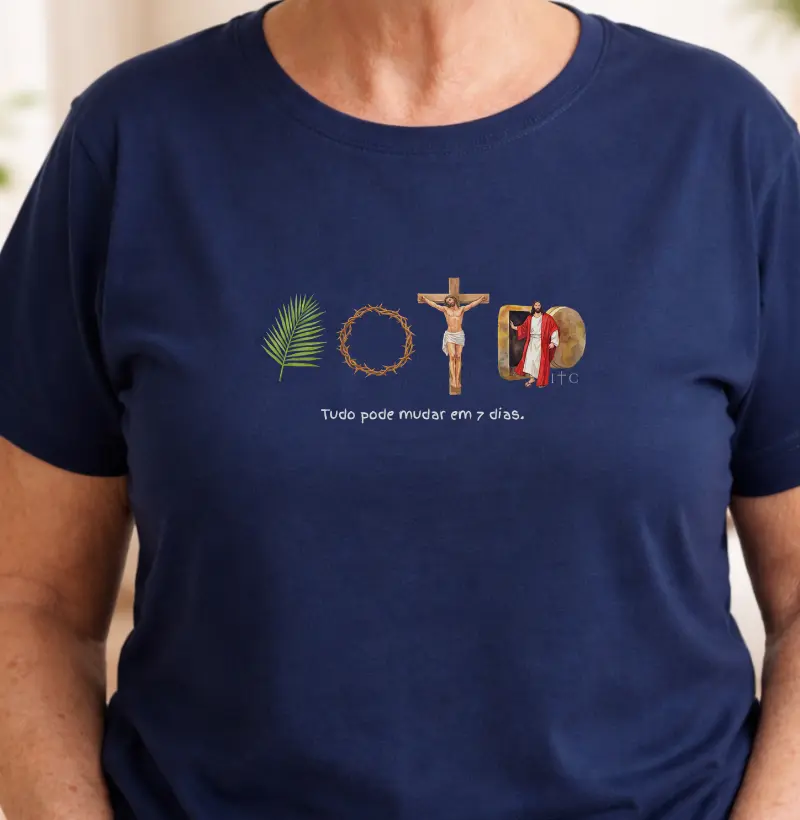 Camiseta Tudo pode mudar em 7 dias 100% Algodão Premium