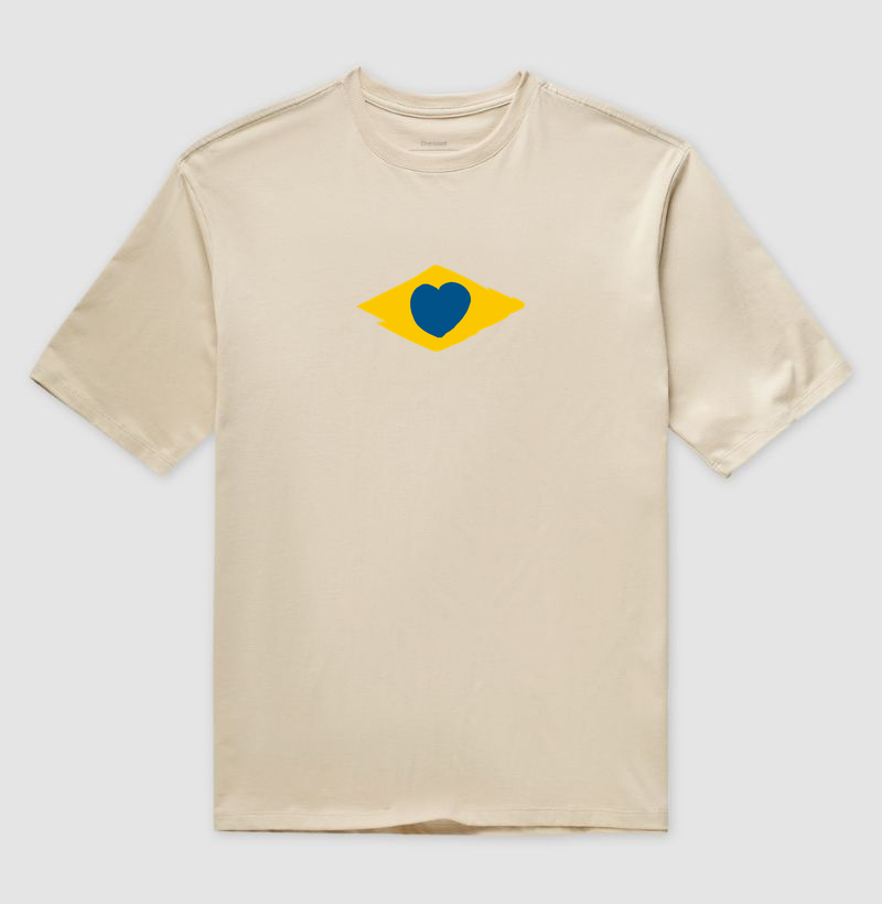 Oversized Coração Brasileiro