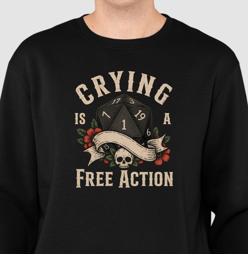 Crying is a Free Action