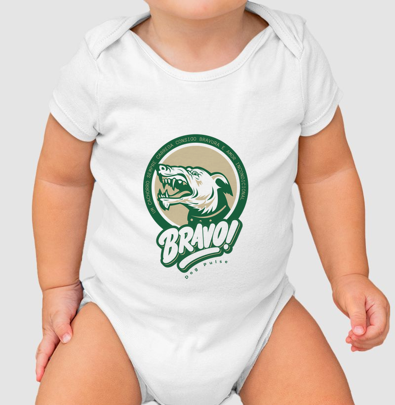 Body Infantil Dog Pulse - Bravo Green