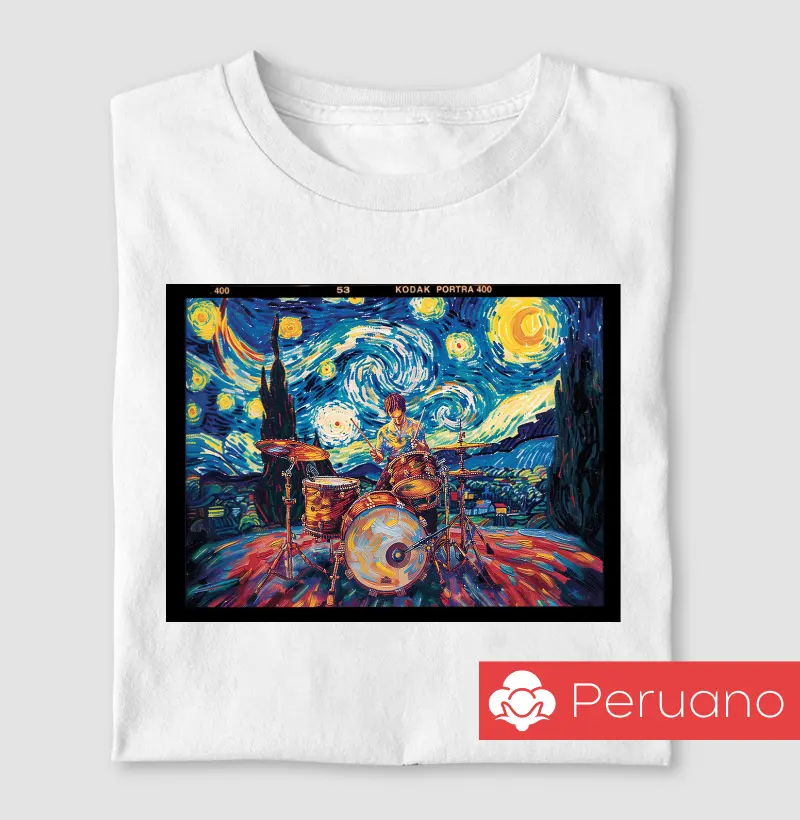 Film Frame Drummer: Van Gogh's Starlight