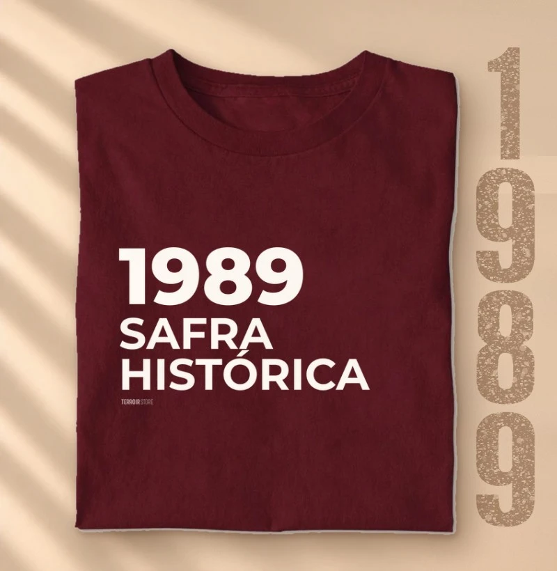 Camiseta Vinho - 1989 • Safra Histórica