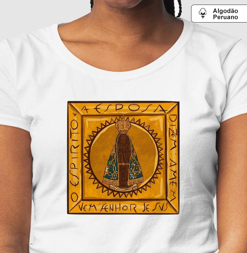 Camiseta Algodão Peruano Aparecida