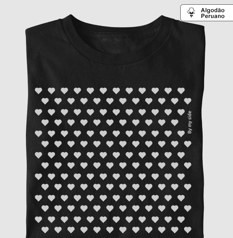 Multicorações Prata - Algodão Peruano