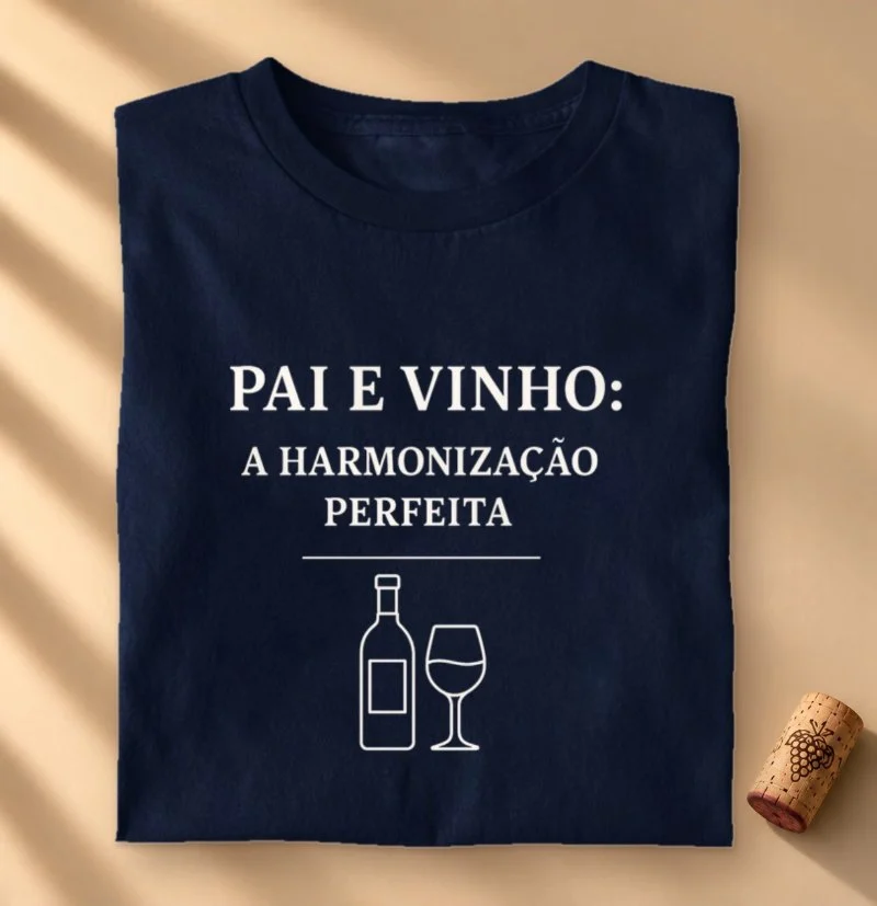 Camiseta Harmonização Pai e Vinho