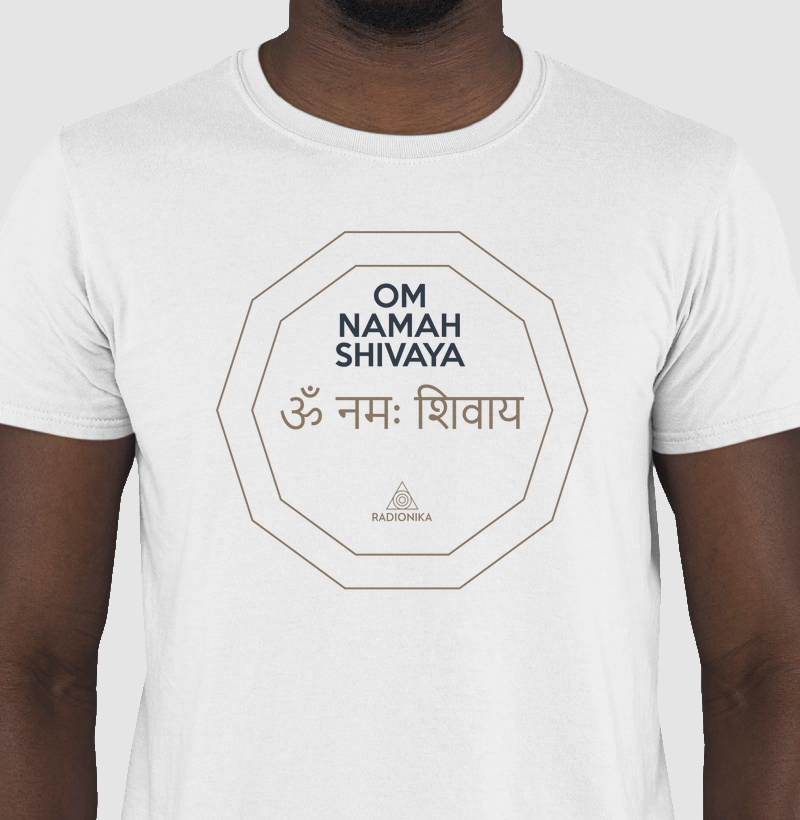 Camiseta Mantra de Shiva – Iluminação Espiritual – Estampa Radiônica Unissex