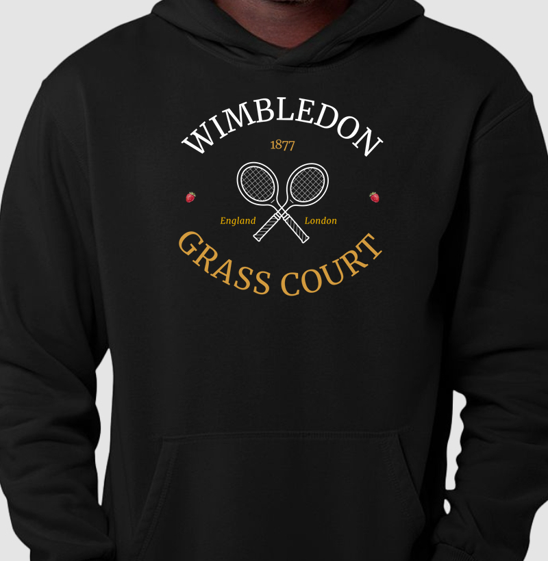 Wimbledon - Grass Court - Moletom inverno com capuz