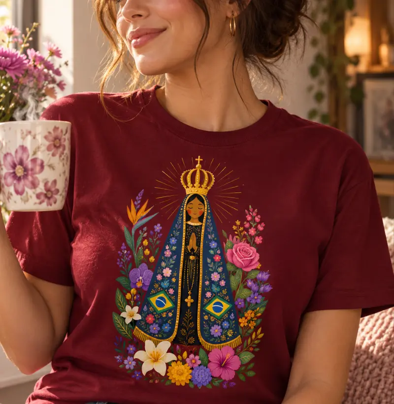 Aparecida Flowers - Camiseta