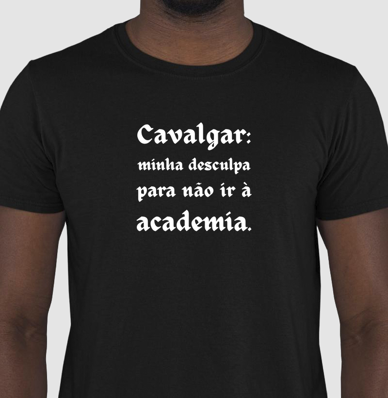 Cavalgar: minha desculpa para não ir à academia.