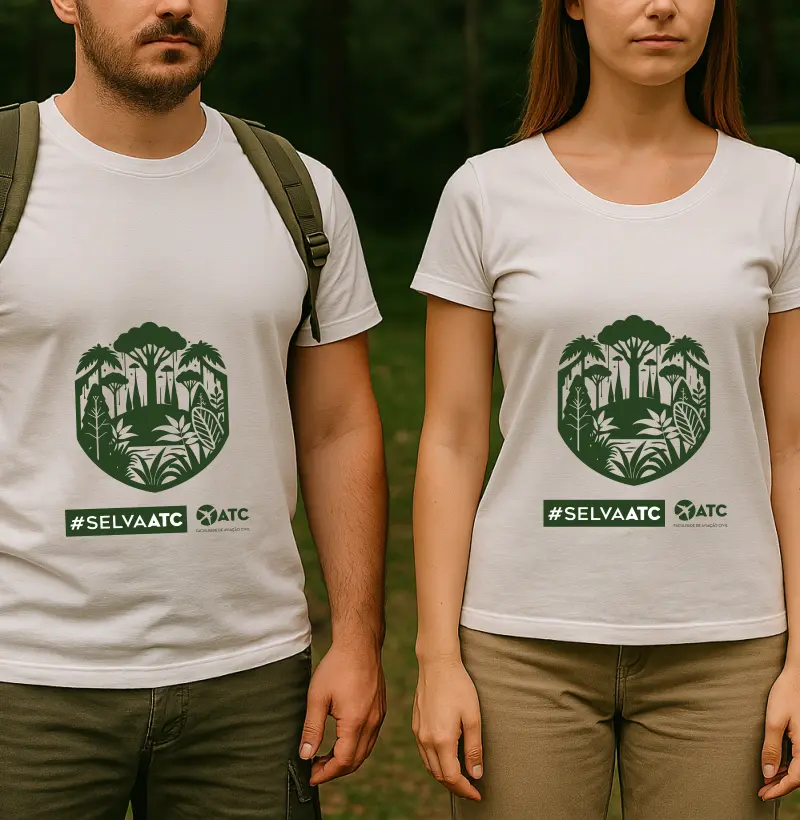Camiseta "Selva ATC" – Edição Oficial do Treinamento de Sobrevivência