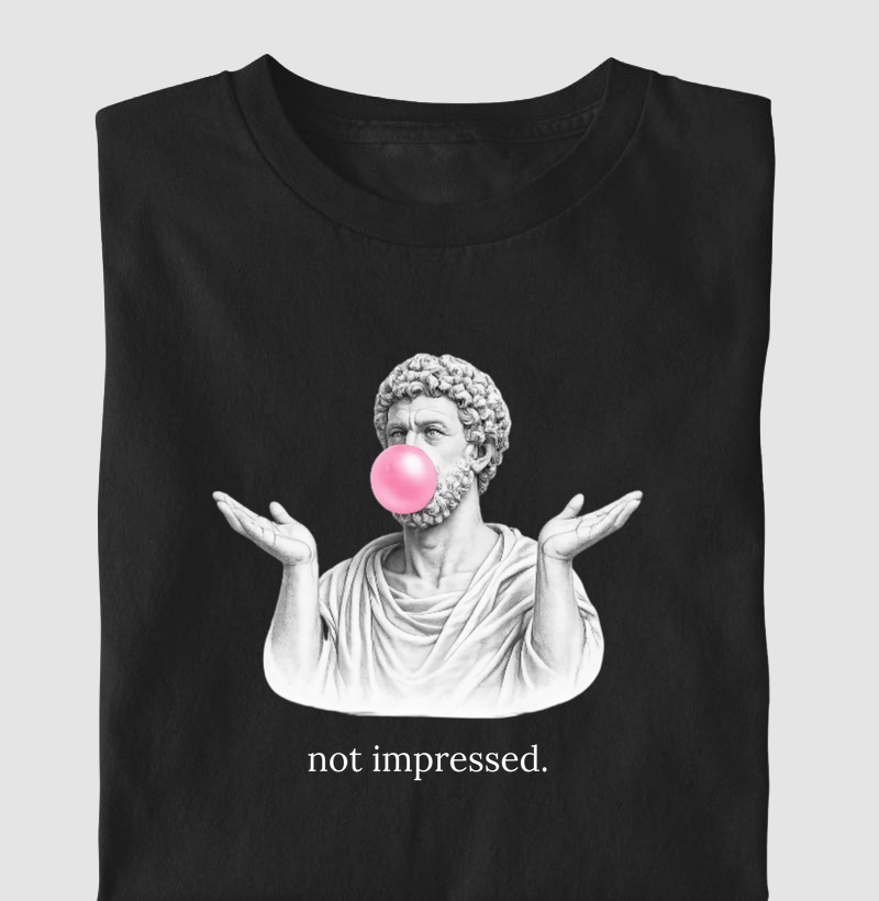 Camiseta Estoicismo "not impressed"