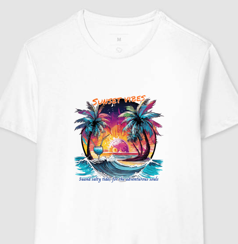 023A | Sunset Vibes / Camiseta Tropical