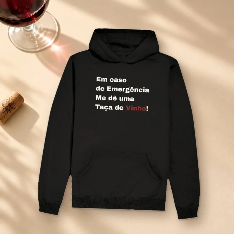 Camiseta Em caso de Emergência - Hoodie Moletom