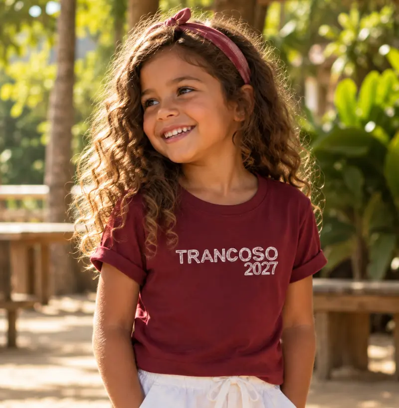 Camiseta Infantil Trancoso 2027 – Réveillon na Bahia - Camiseta Infantil