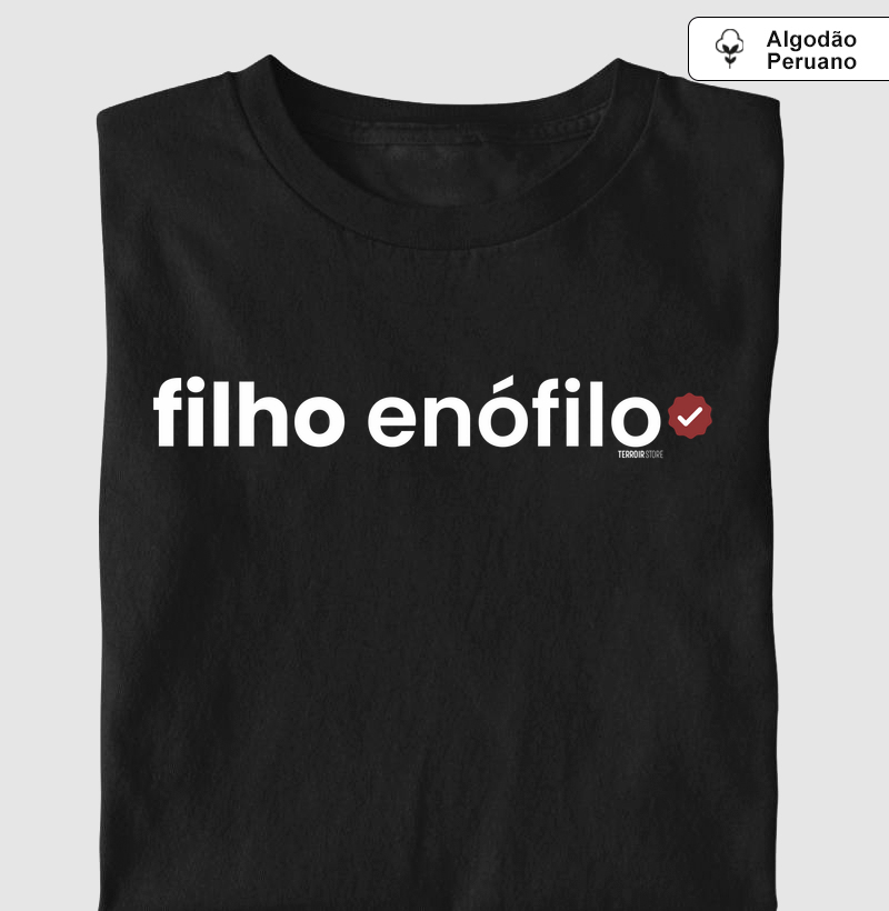 Camiseta Vinho - Filho(a) Enófilo