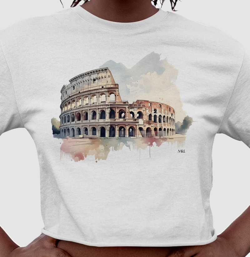 Cropped Algodão Premium - Grandiosidade Romana 