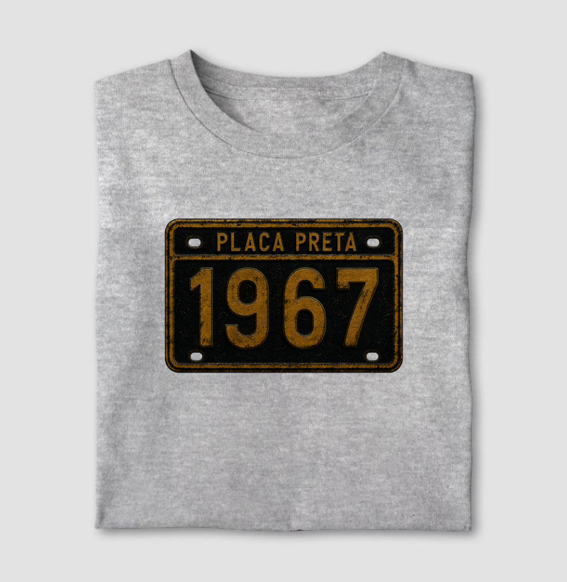 Camiseta Placa Preta 1967