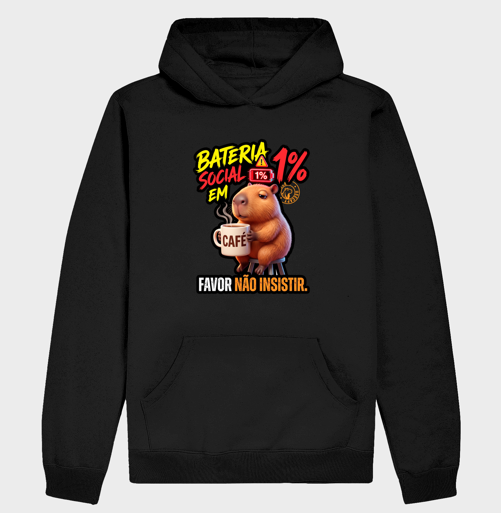 Bateria Social 1% - Hoodie Moletom