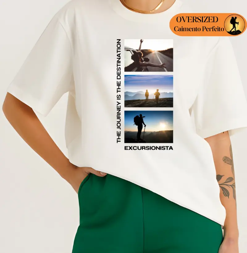 Camiseta Premium Excursionista The Journey Is the Destination | Street Travel
