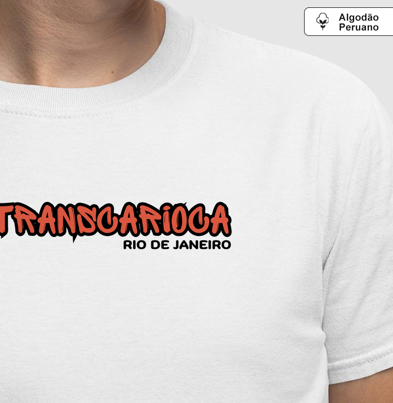 Camiseta Transcarioca Algodão Peruano.