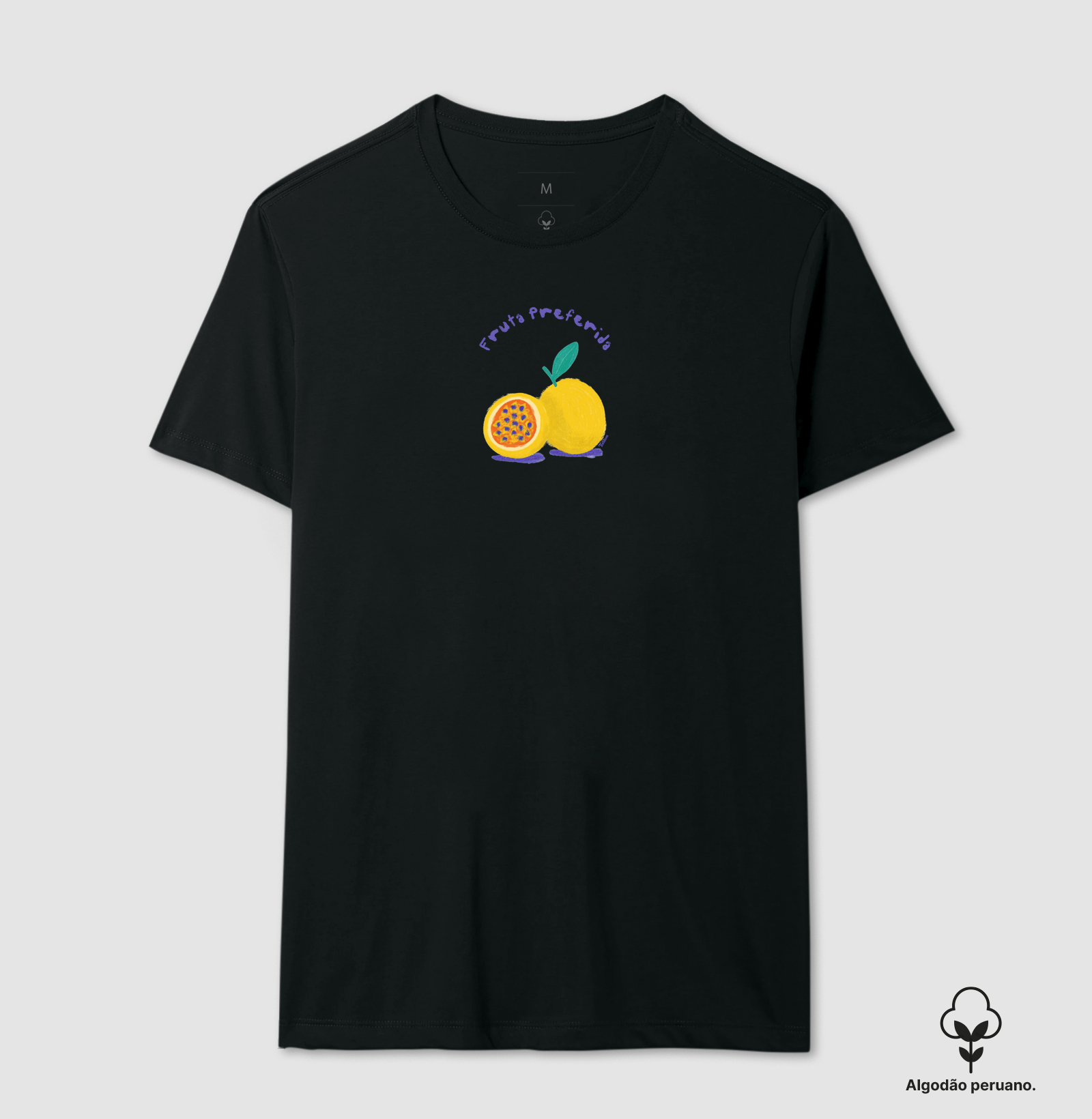 Camiseta de Algodão Peruano "prefiro maracujá"