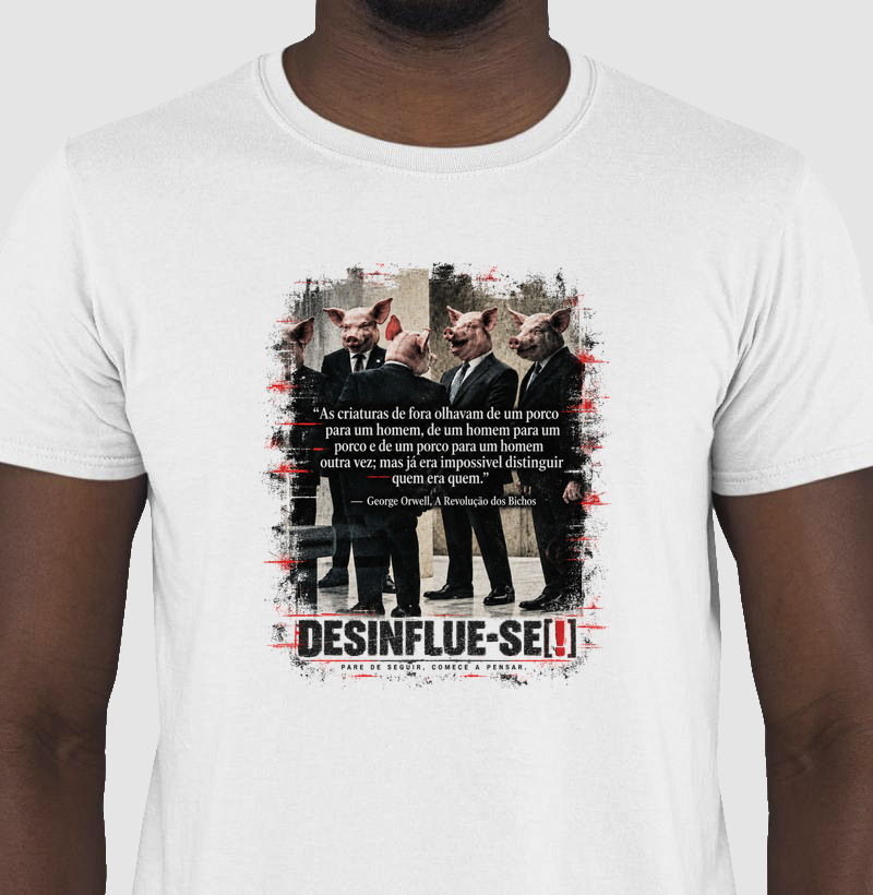 PORCOS DO PODER WHITE - Camiseta