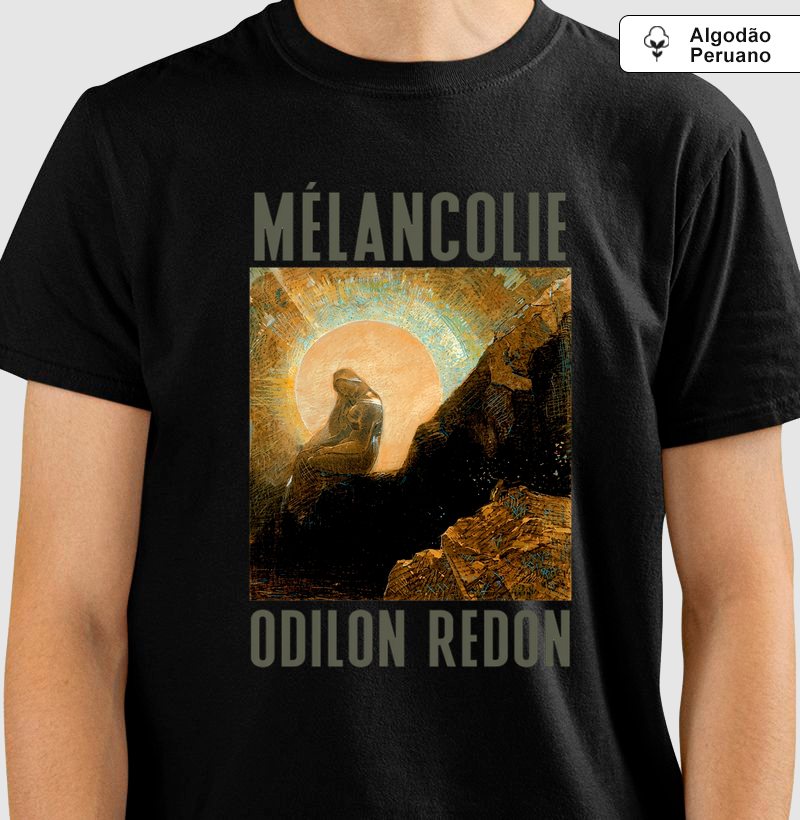 Camiseta Odilon Redon Mélancolie Algodão Peruano Tanguis