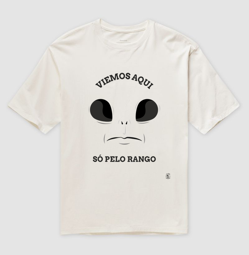 Camiseta Oversized "Só pelo rango"