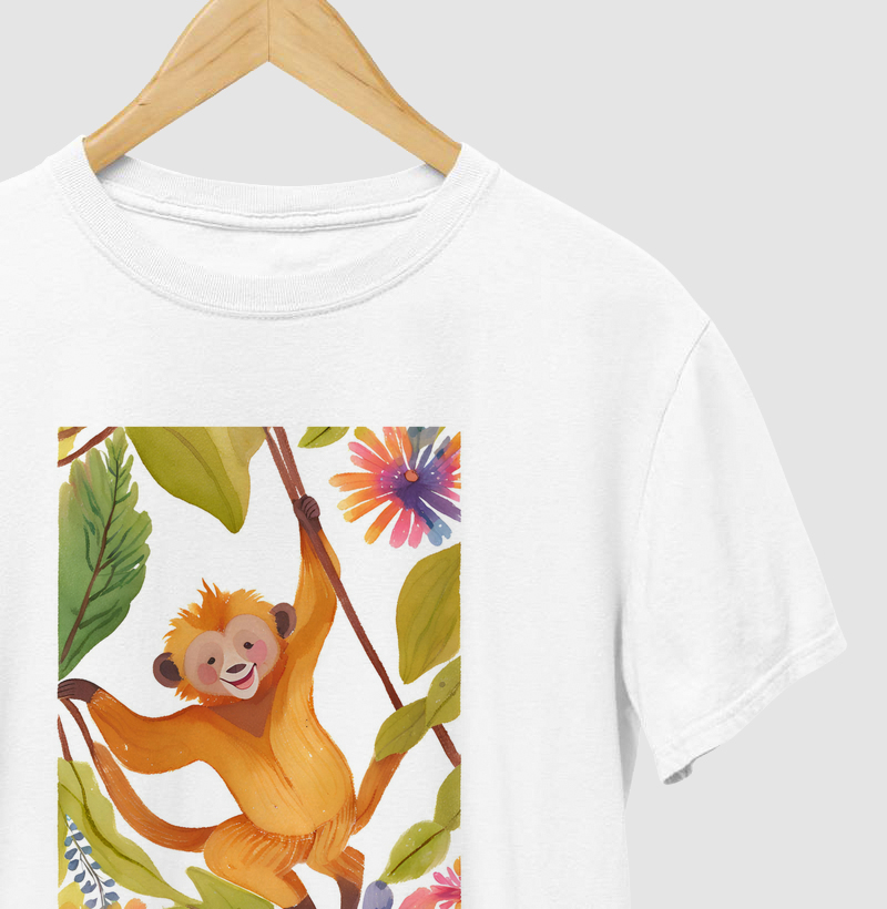 mico-leão-dourado aquarela