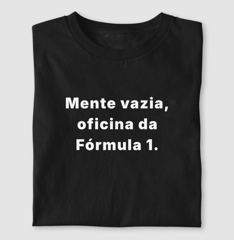 Mente vazia, oficina da f1