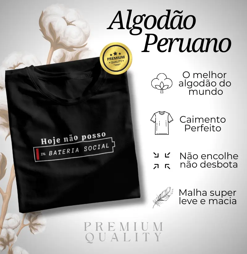 Algodão Peruano - Bateria social baixa
