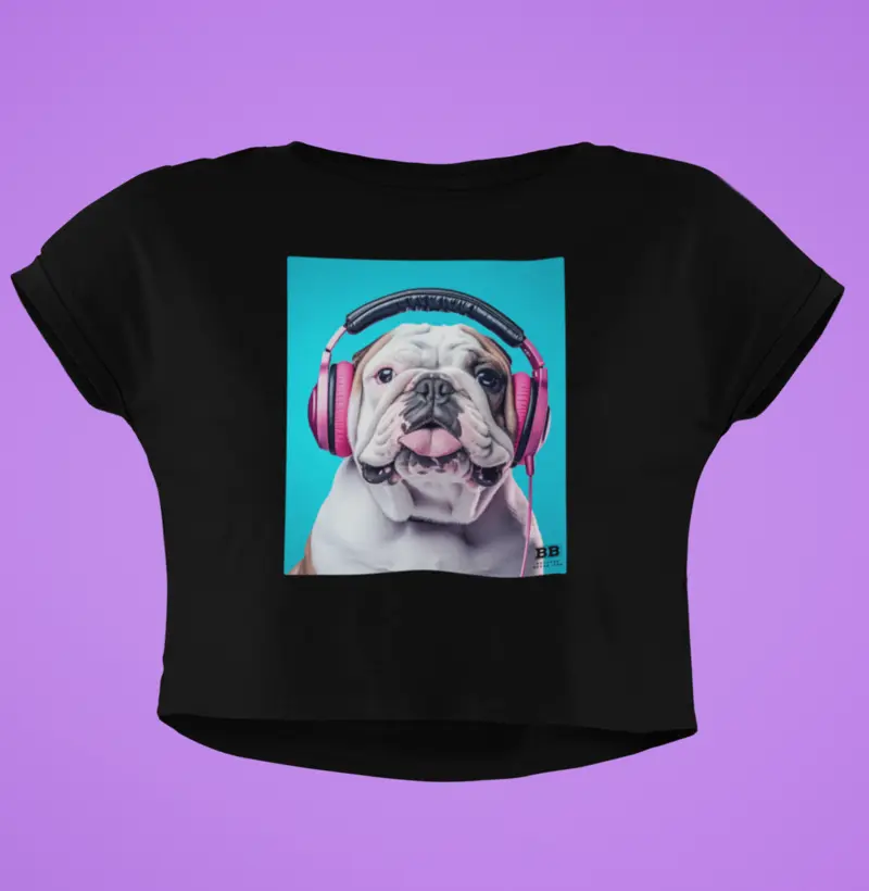 Camiseta Cropped Bulldog Ingles "DJ Patada Sonora II"