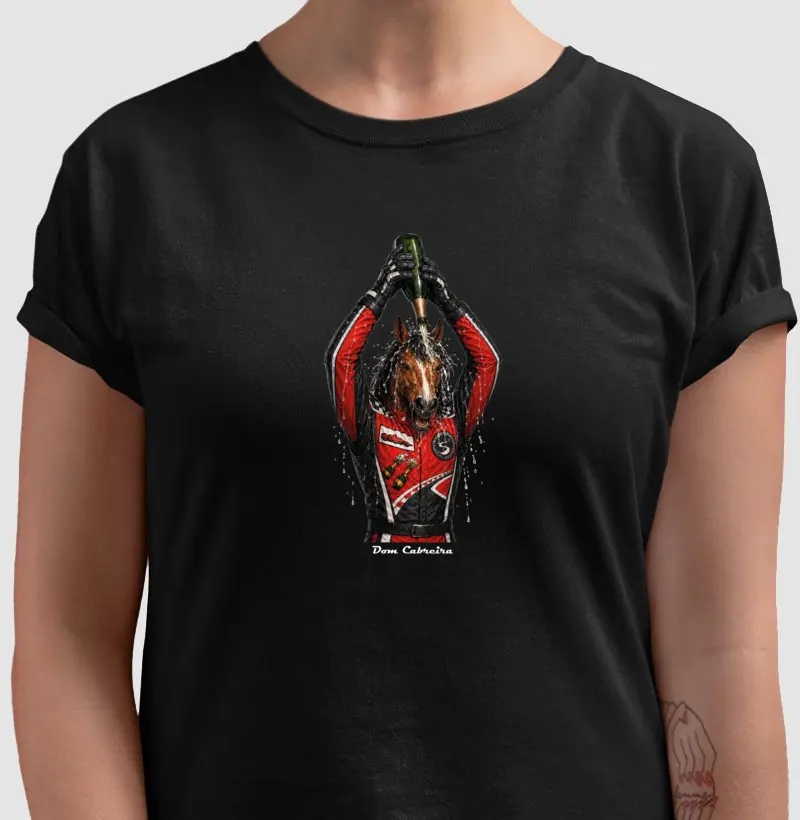 Camiseta Feminina Campeão de Corrida F1 - Camiseta