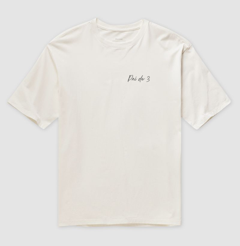 Pai de 3 Minimal Oversized