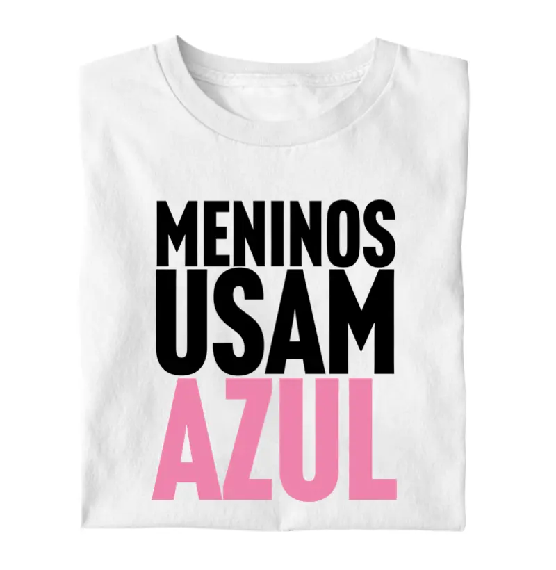 Meninos usam azul