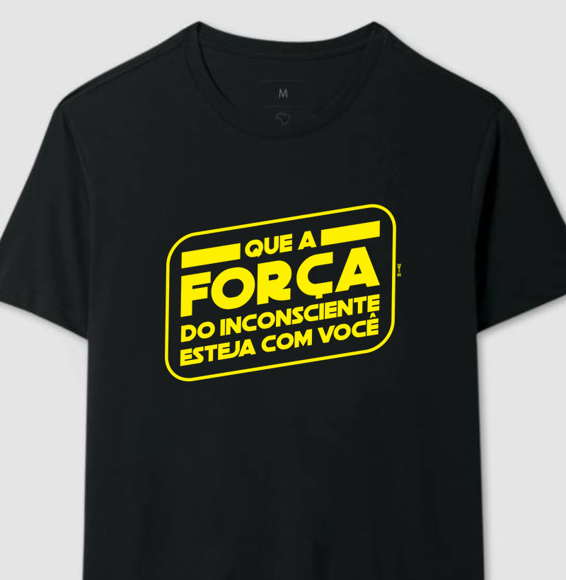 Que a força do insconsciente esteja com você! - Camiseta universitária Psicologia (Star Wars)