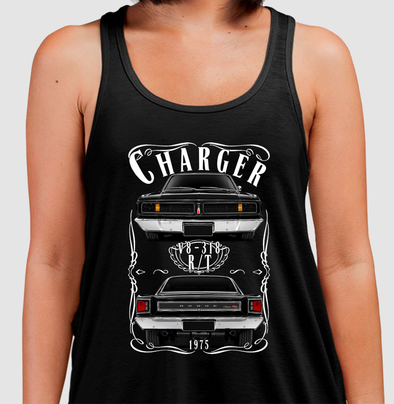 Camiseta regata Charger R/T vintage