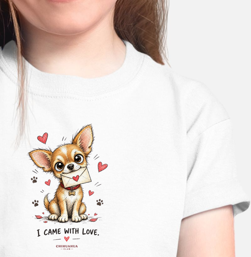 I come with love.  - Camiseta Infantil