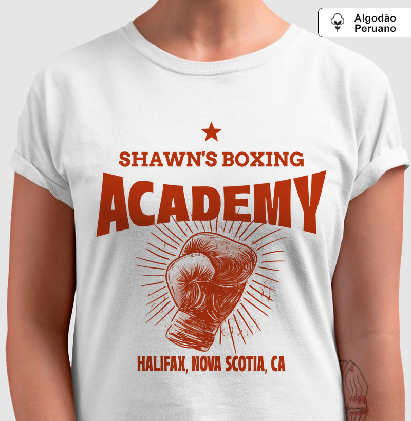 Shawn’s Boxing Academy estampa vermelha  (Amor Fati - GB Baldassari)