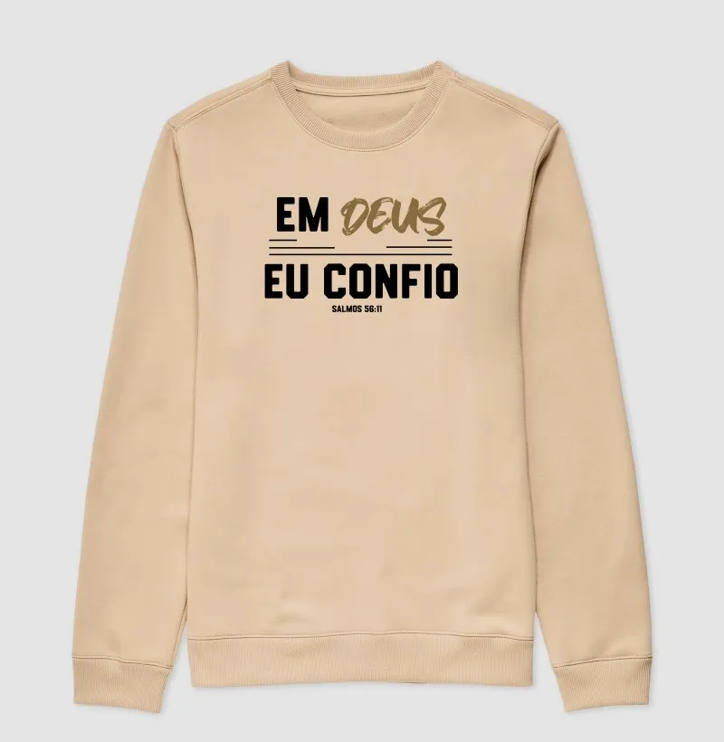 Em Deus eu  Confio - Estampa Preta