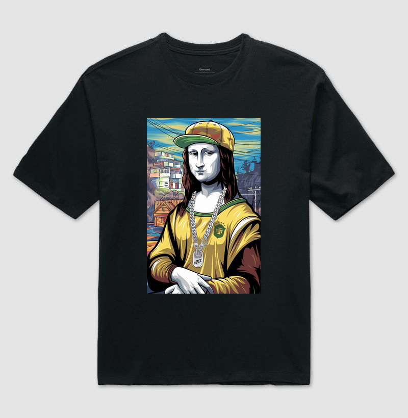 Camiseta Oversized MONA LISA É NOIZ