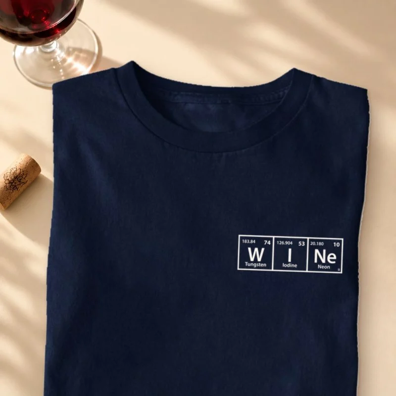 Camiseta A Química do Vinho - Bolso