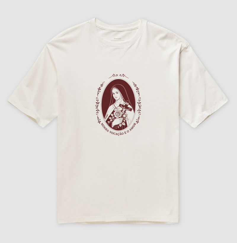 Oversized - Santa Teresinha do Menino Jesus - Camiseta Oversized