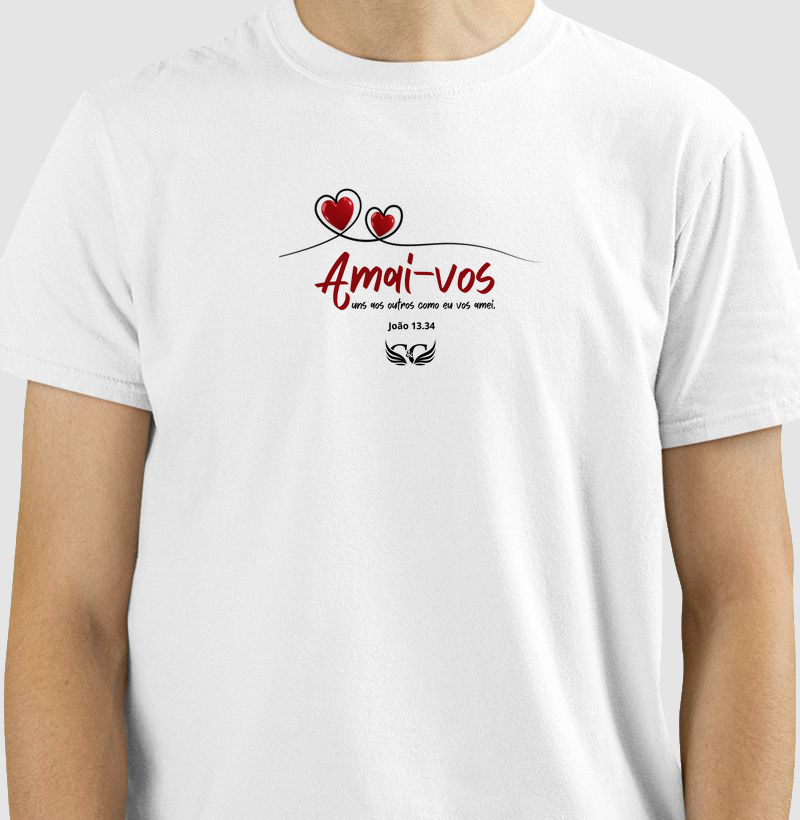 Camiseta Personalizada Amai-vos uns aos outros. João 13.34