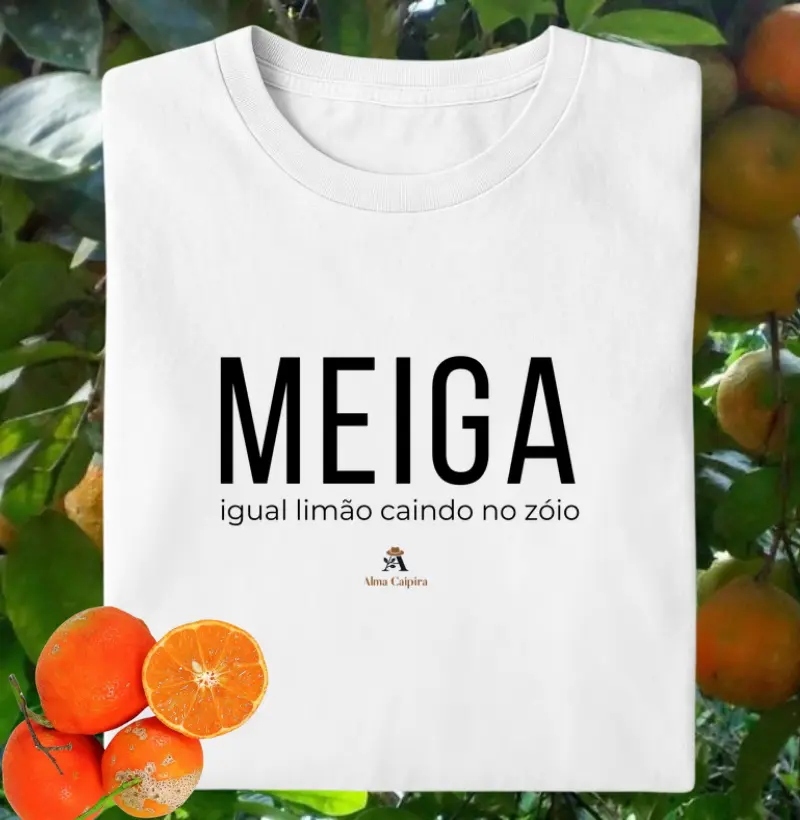 Meiga igual limão caindo no zóio