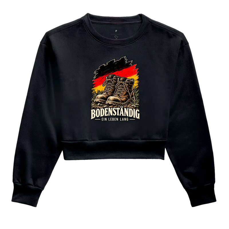 Bodenständig — Ein Leben Lang - Cropped Moletom
