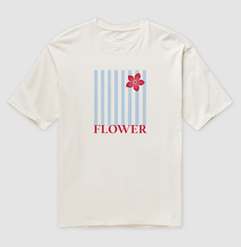 Camiseta Flower - Camiseta Oversized