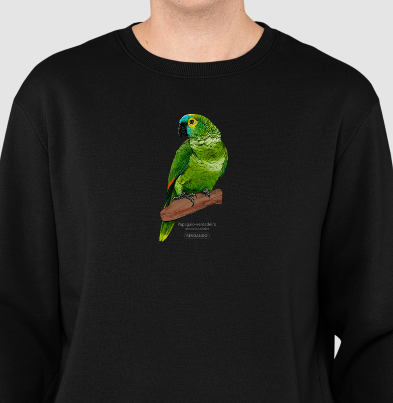 Aves do Brasil - Papagaio-verdadeiro - Moletom