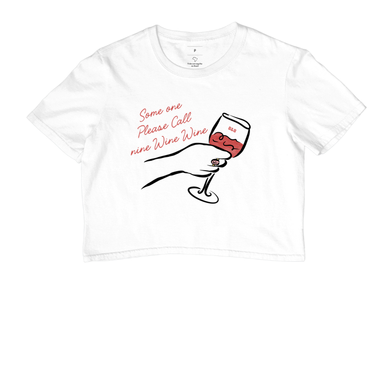 Camiseta Oversized Please Call Nine Wine Wine 